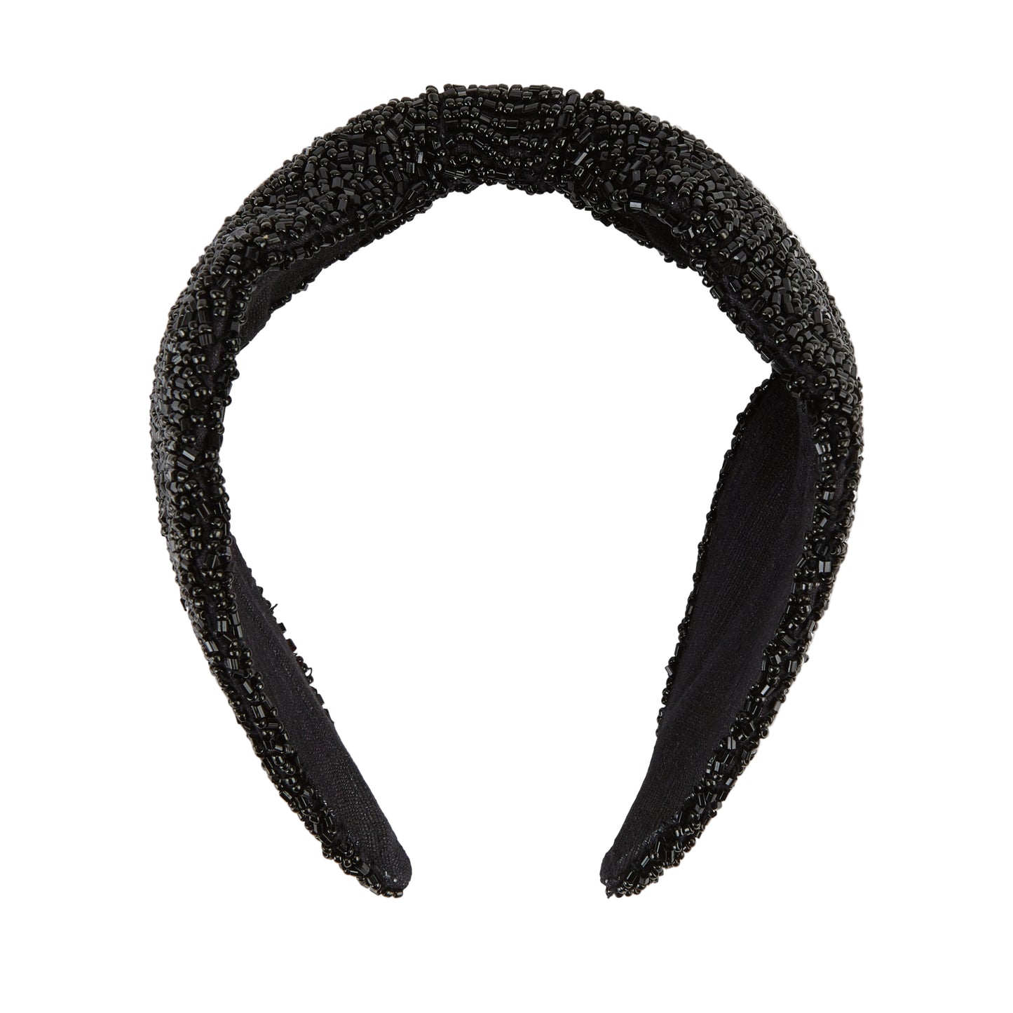 The Black Beaded Headband