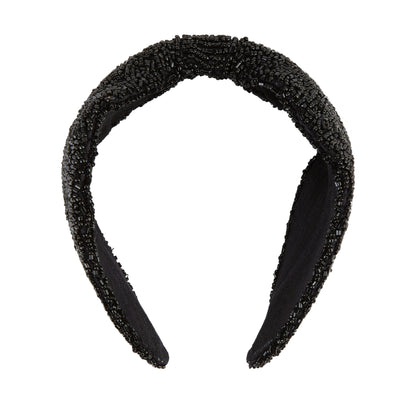 The Black Beaded Headband