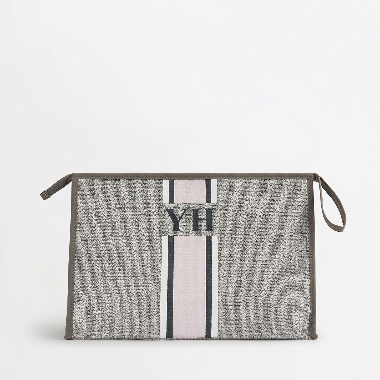 The Lily Canvas Ultimate Cosmetic Bag - French Grey