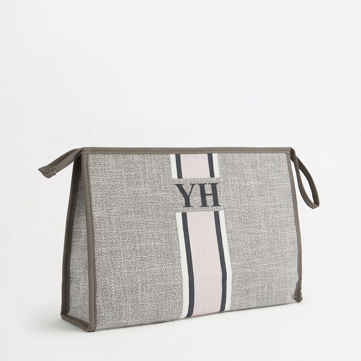 The Lily Canvas Ultimate Cosmetic Bag - French Grey