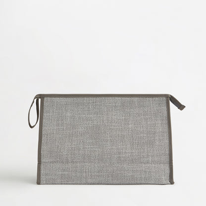 The Lily Canvas Ultimate Cosmetic Bag - French Grey