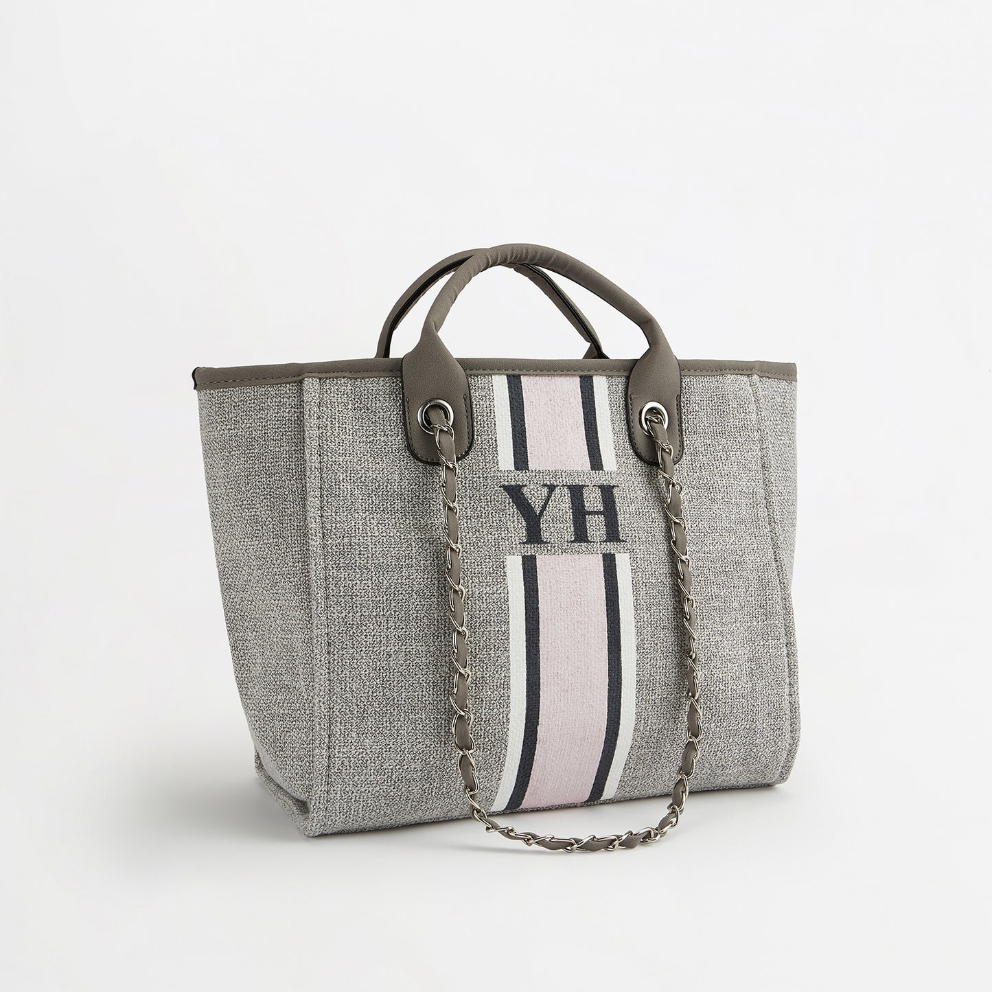 The Lily Canvas Tote - French Grey - Medium