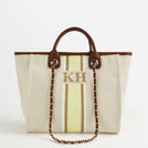 The Lily Canvas Tote - Cream - Medium