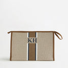 The Lily Canvas Ultimate Cosmetic Bag - Soft Fawn
