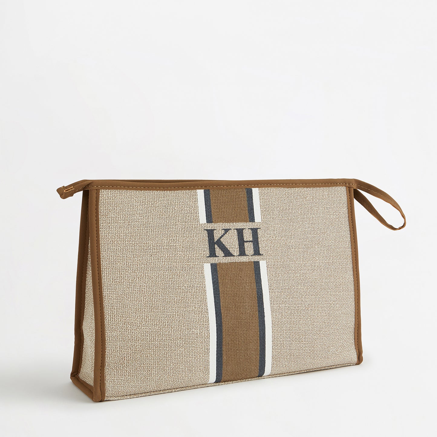 The Lily Canvas Ultimate Cosmetic Bag - Soft Fawn