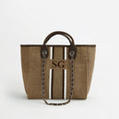 The Lily Canvas Tote - Mocha - Medium