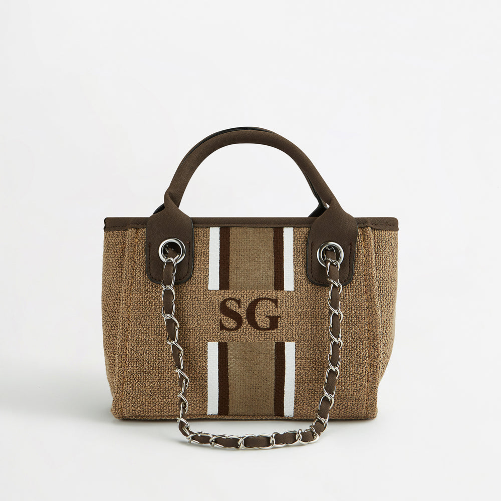 The Lily Canvas Tote - Mocha - Mini