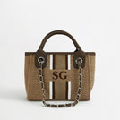The Lily Canvas Tote - Mocha - Mini