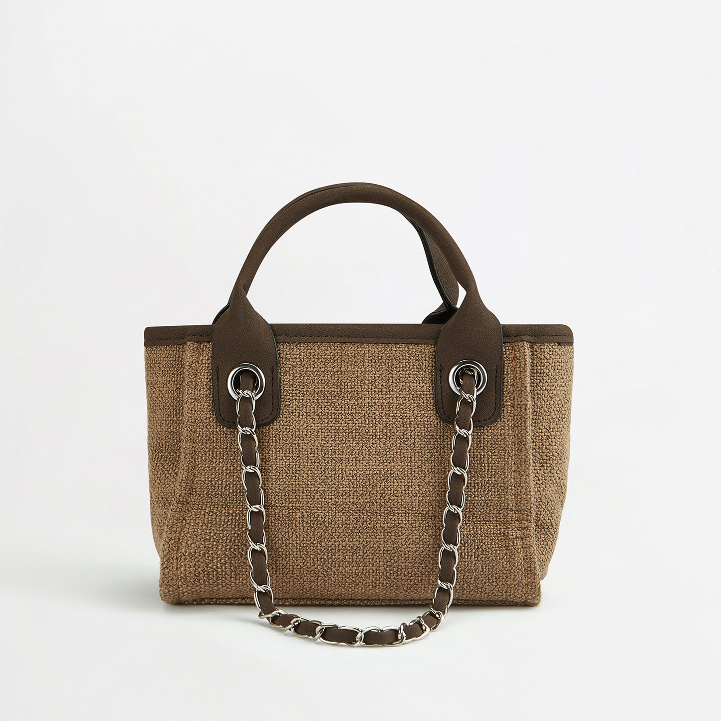 The Lily Canvas Tote - Mocha - Mini