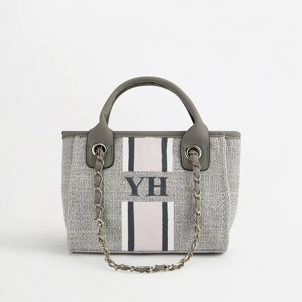 The Lily Canvas Tote - French Grey - Mini