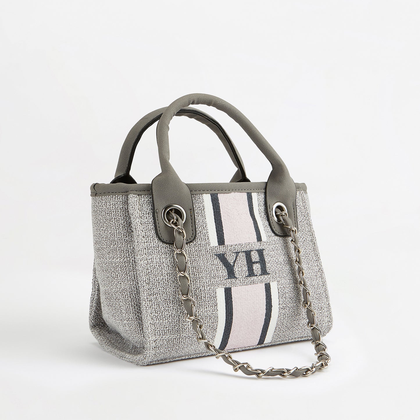 The Lily Canvas Tote - French Grey - Mini
