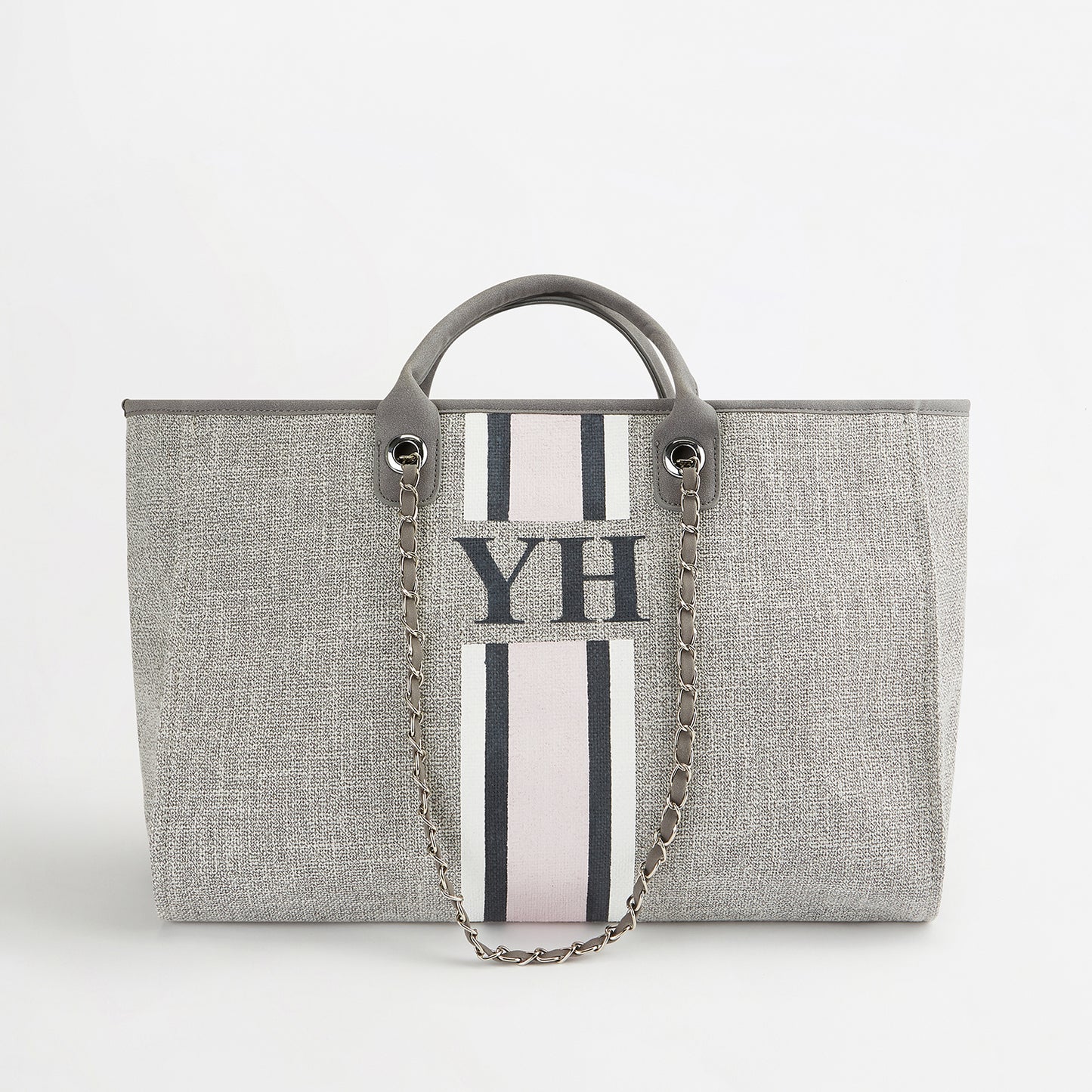 The Lily Canvas Tote - French Grey - Jumbo