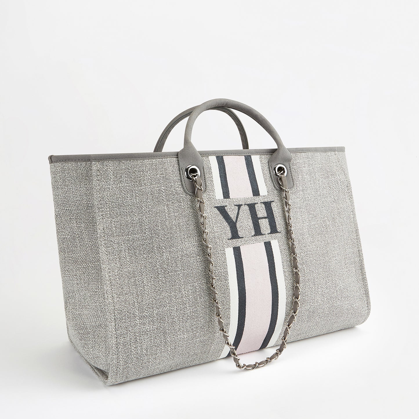 The Lily Canvas Tote - French Grey - Jumbo