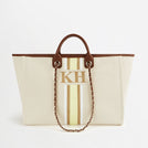The Lily Canvas Tote - Cream - Jumbo