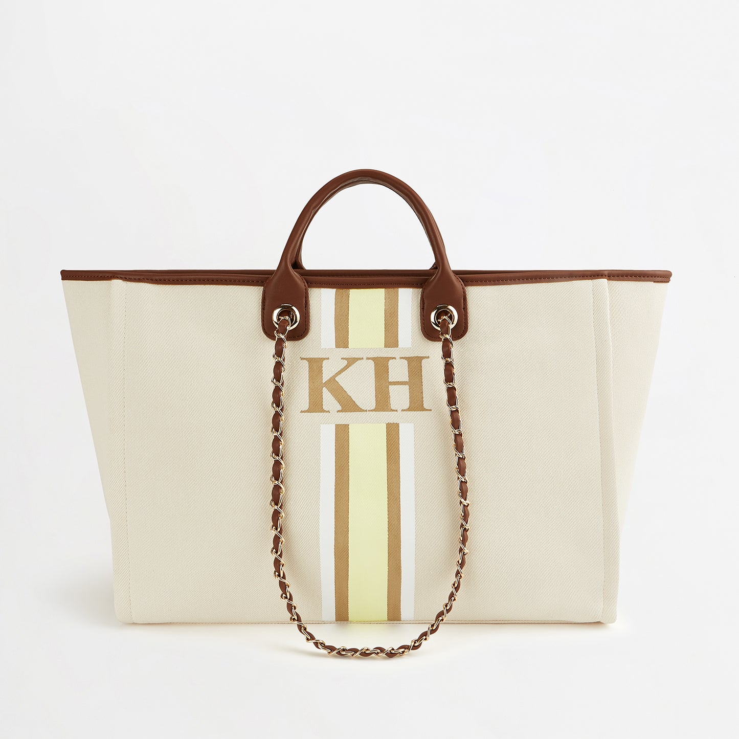 The Lily Canvas Tote - Cream - Jumbo