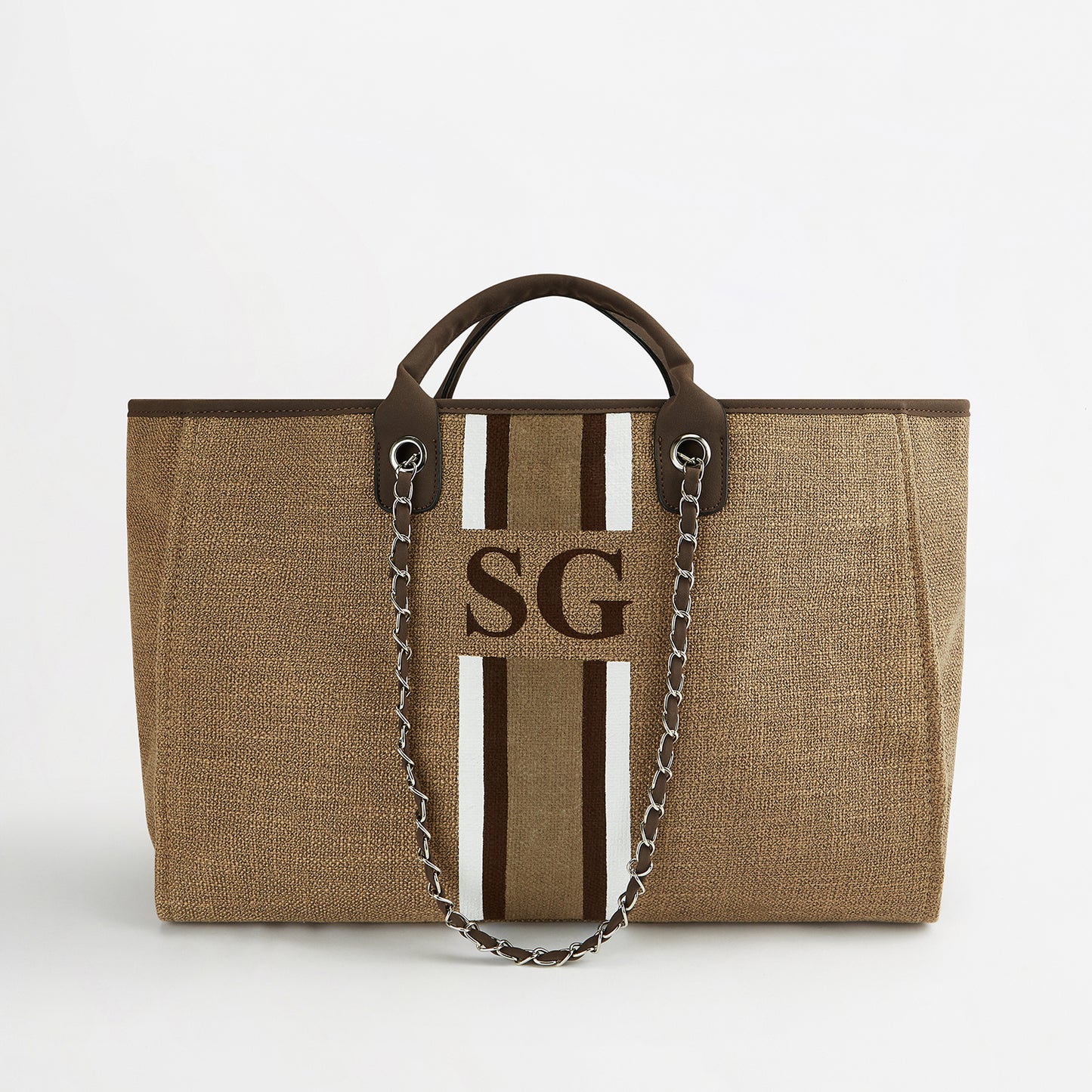 The Lily Canvas Tote - Mocha - Jumbo