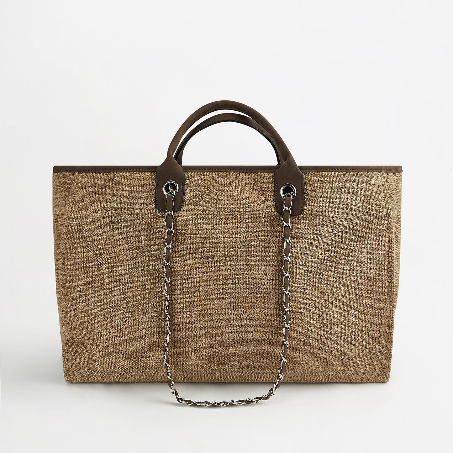The Lily Canvas Tote - Mocha - Jumbo