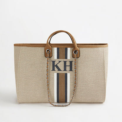 The Lily Canvas Tote - Soft Fawn - Jumbo