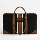 The Lily Canvas 'Take Me Away' Tote - Black & Tan