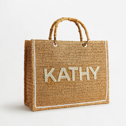 Raffia Tote - Natural