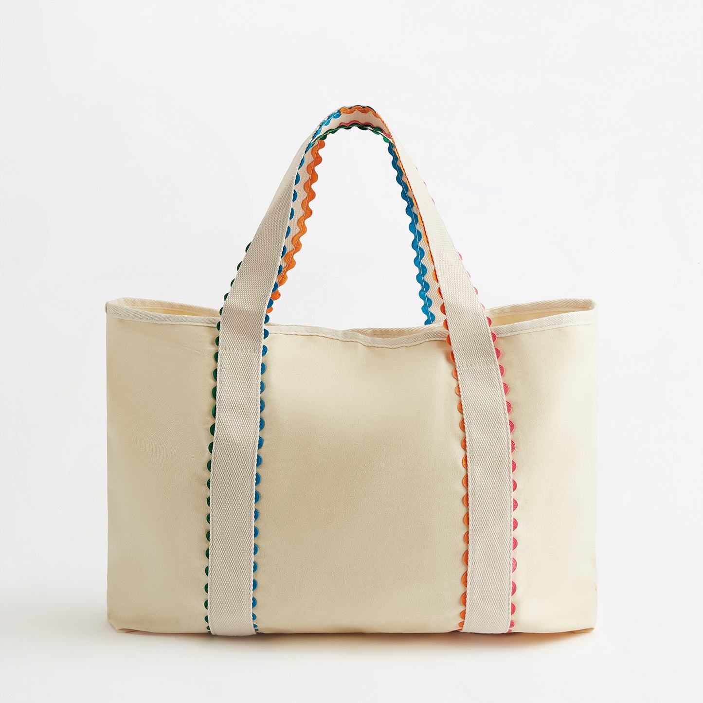 Cream Scalloped Shopper