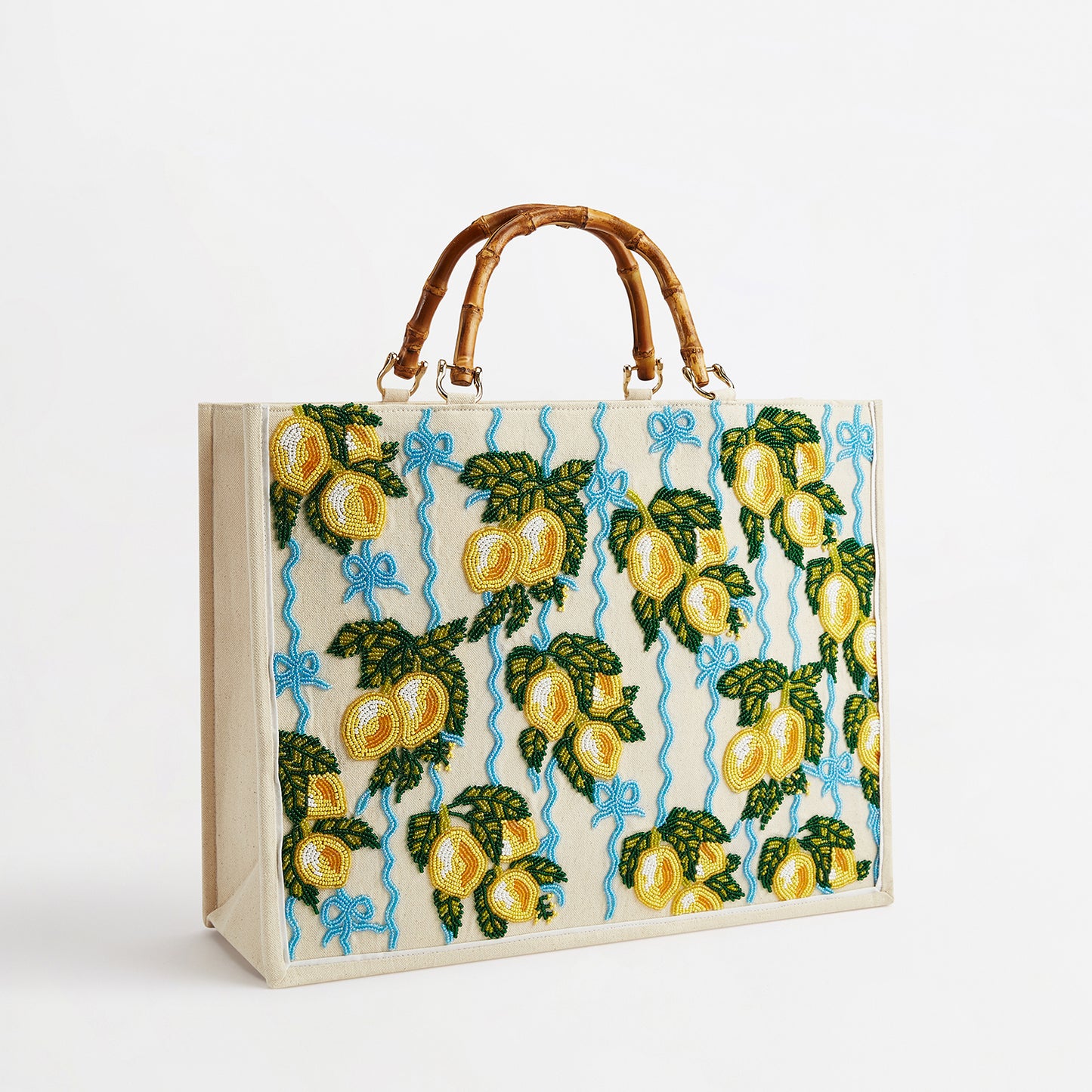 The Beaded Tote - Italian Lemons
