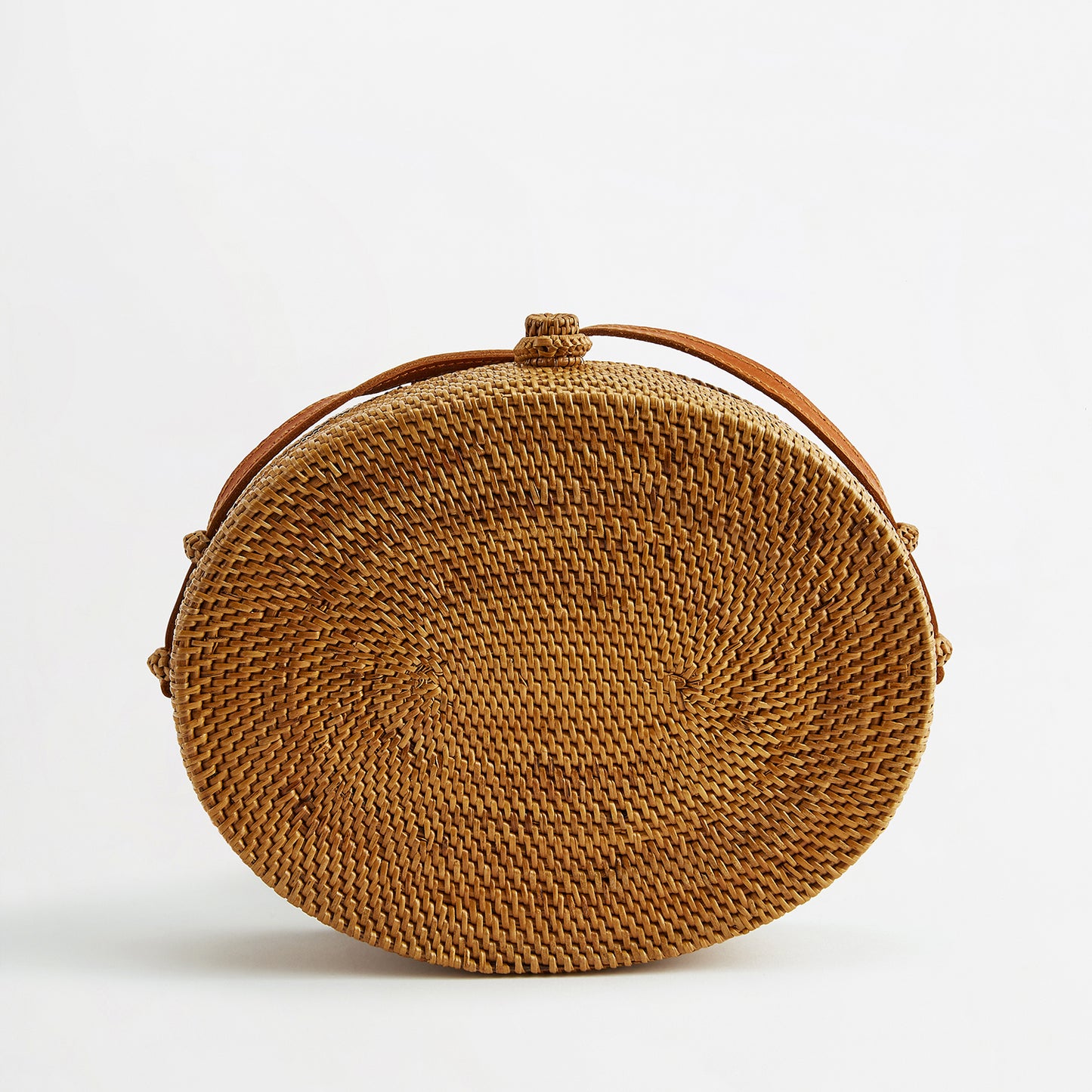 Oval Rattan Bag - Rainbow Star