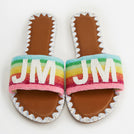 Beaded Sandals - Rainbow
