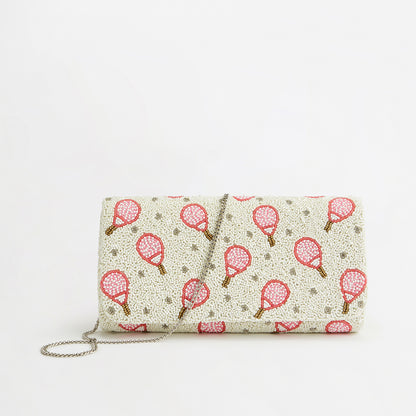 The Padel Beaded Clutch