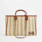 The Summer Stripe Tote - Cream - Jumbo
