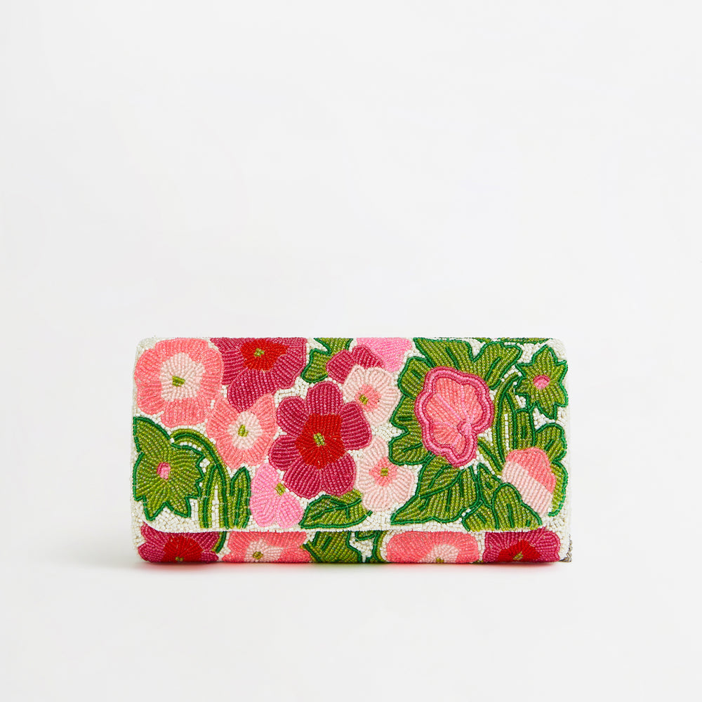 The Flower Garden Beaded Clutch