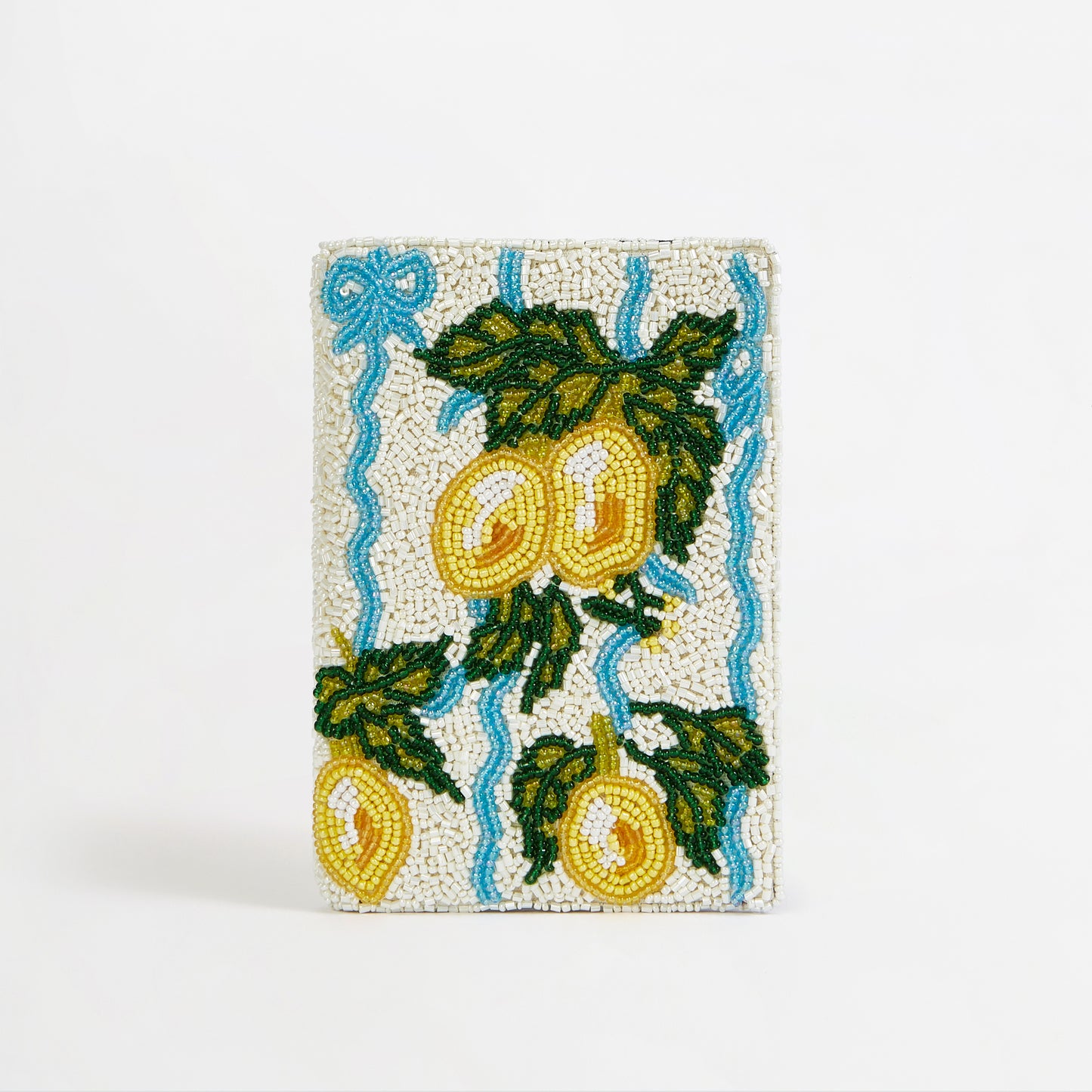 Beaded Passport Cover - Italian Lemons