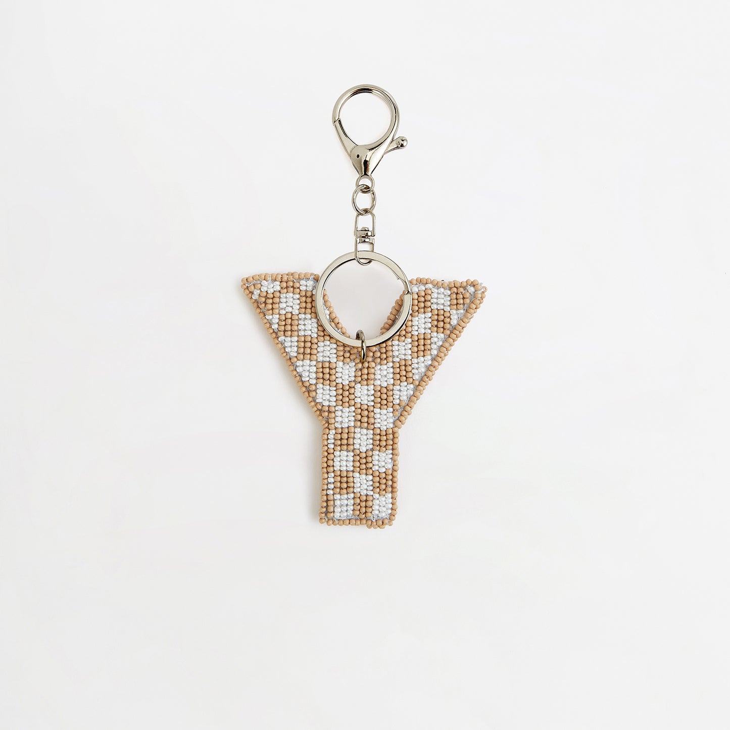 Personalised Hand-Beaded Letter Bag Charm