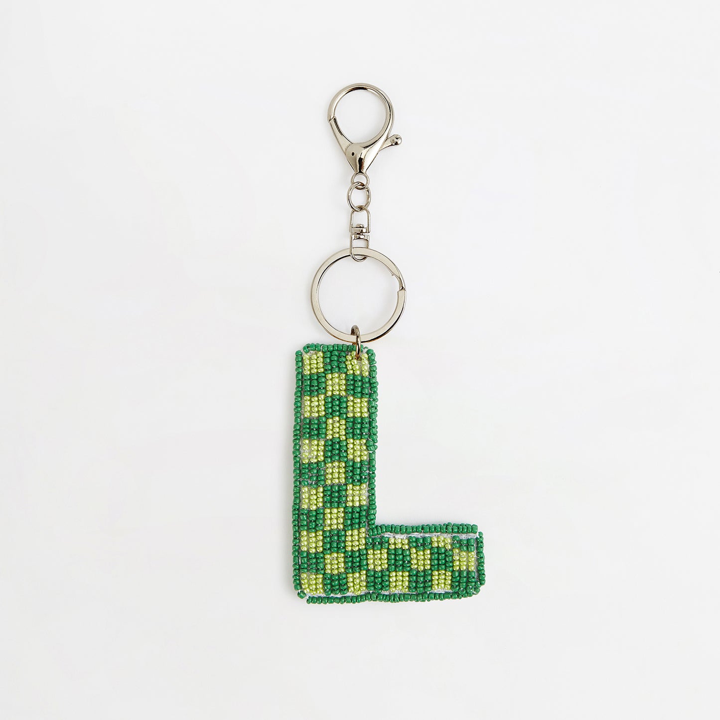 Personalised Hand-Beaded Letter Bag Charm