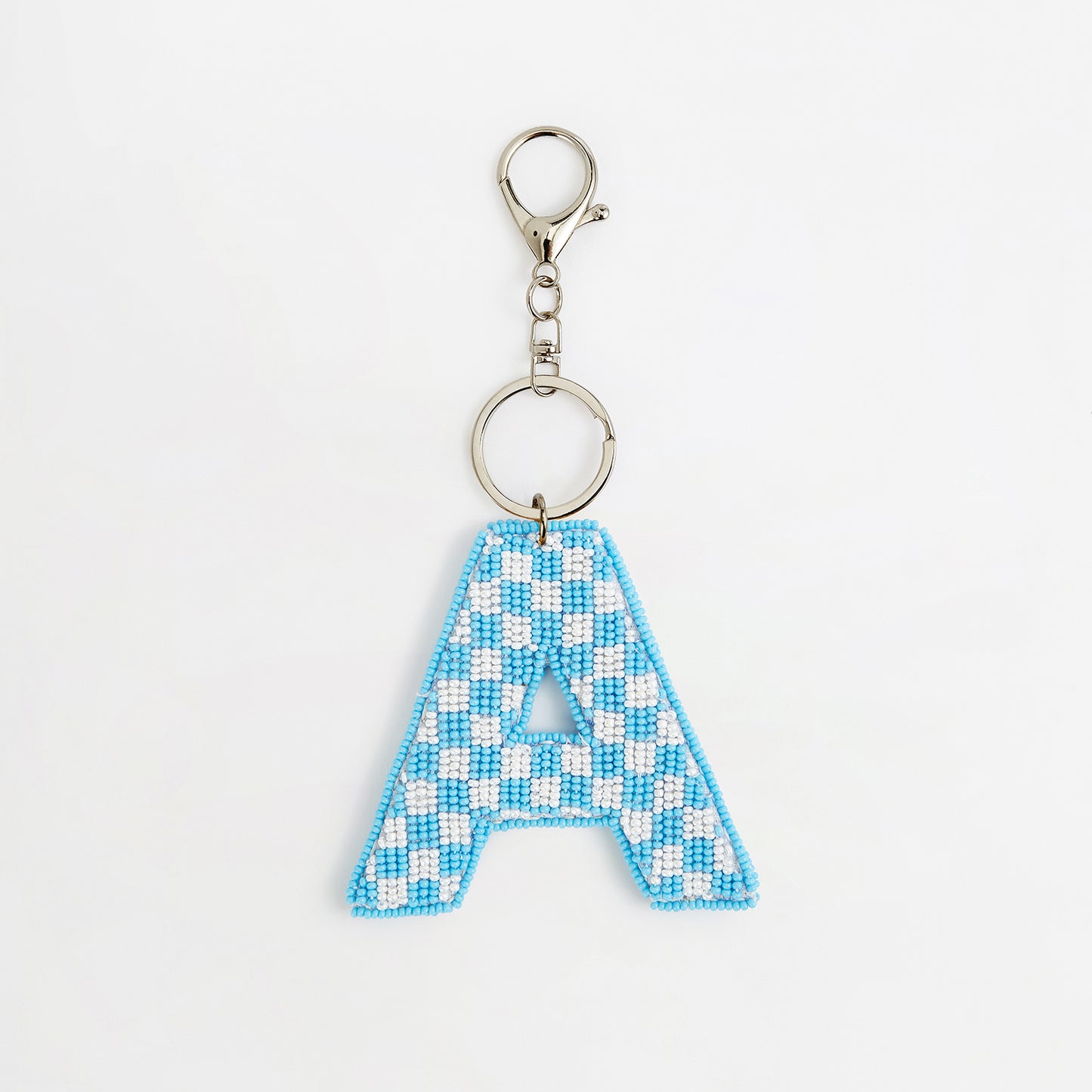 Personalised Hand-Beaded Letter Bag Charm