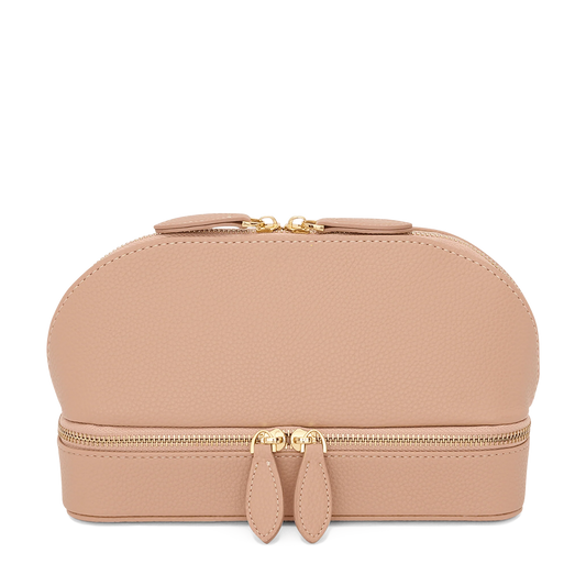 Lily & Bean Leather Travel Shell Style Bag Pinky