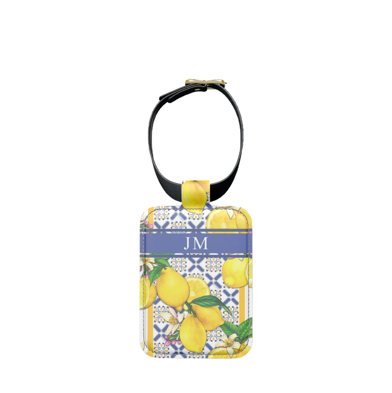 Lily & Bean Mediterranean Personalised Double Sided Luggage Tag