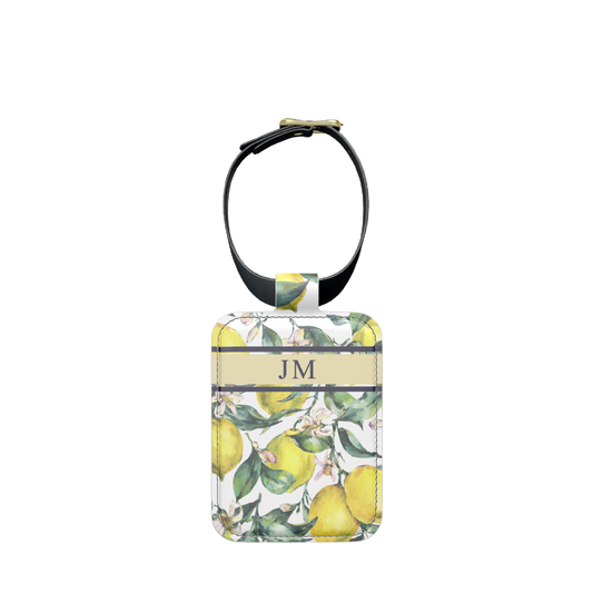 Lily & Bean Zesty Personalised Double Sided Luggage Tag