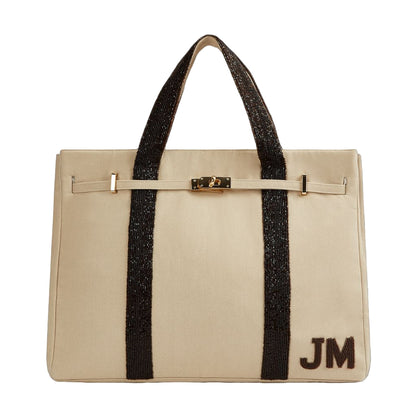 The Beaded Boat Bag - Cream