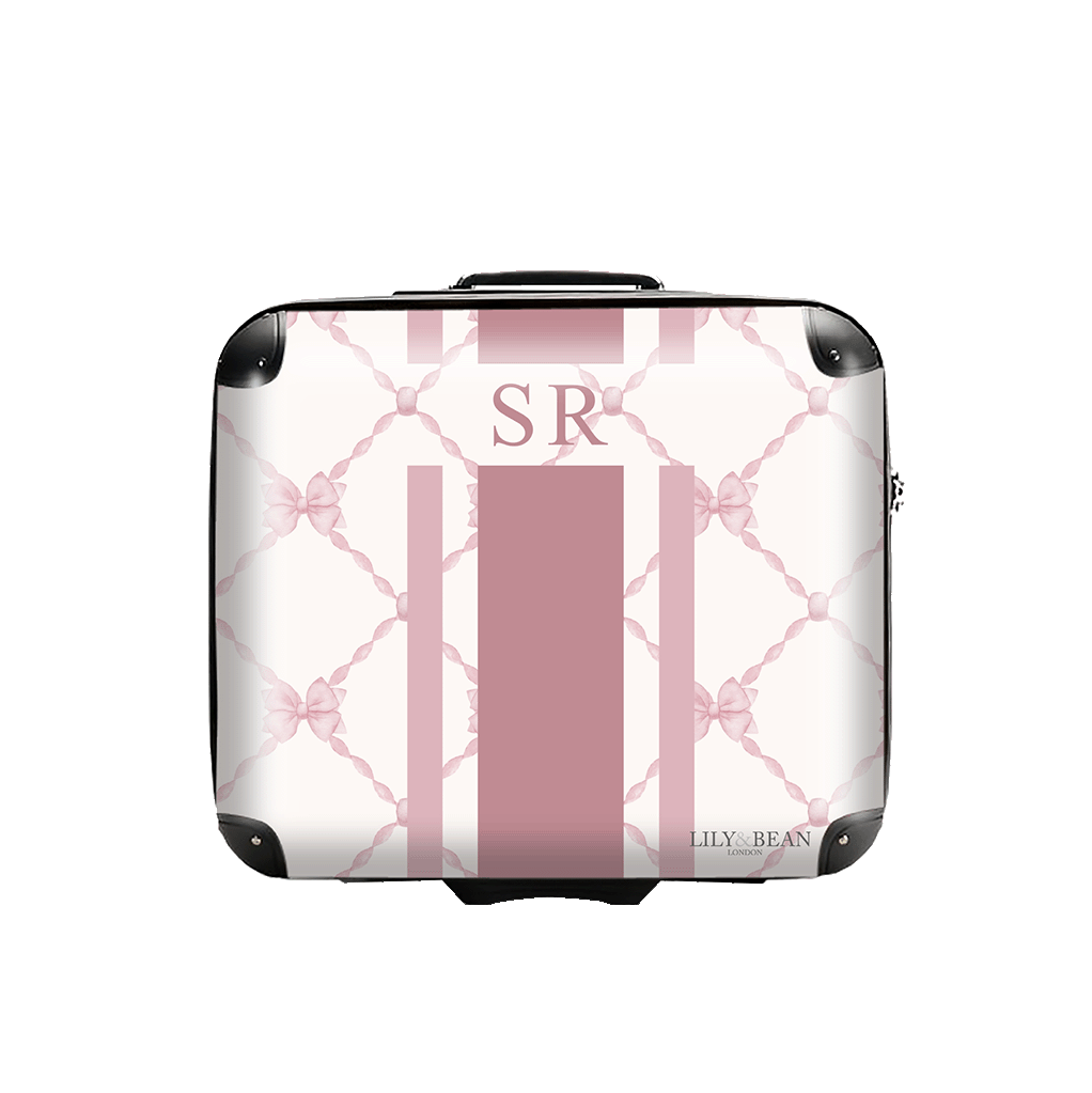 Bow Hardshell Luggage - Pink