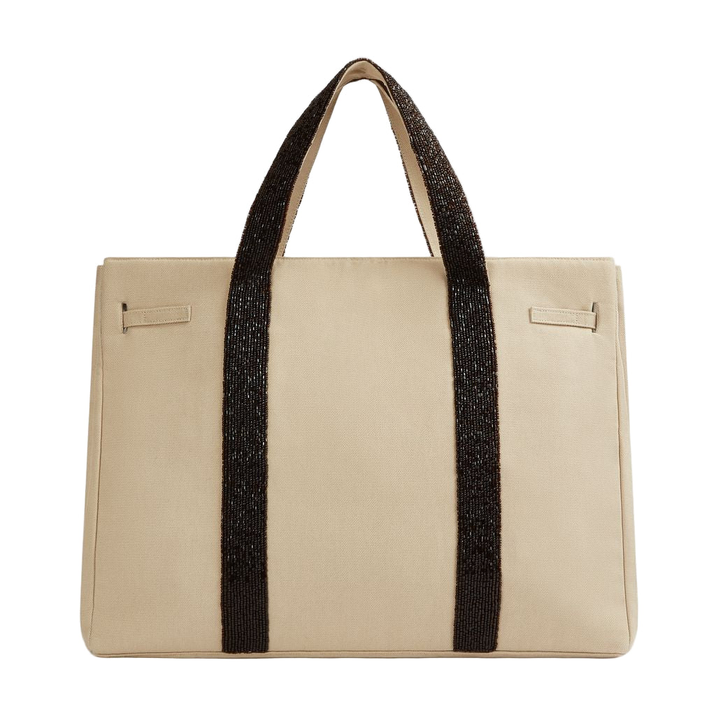 The Beaded Boat Bag - Cream