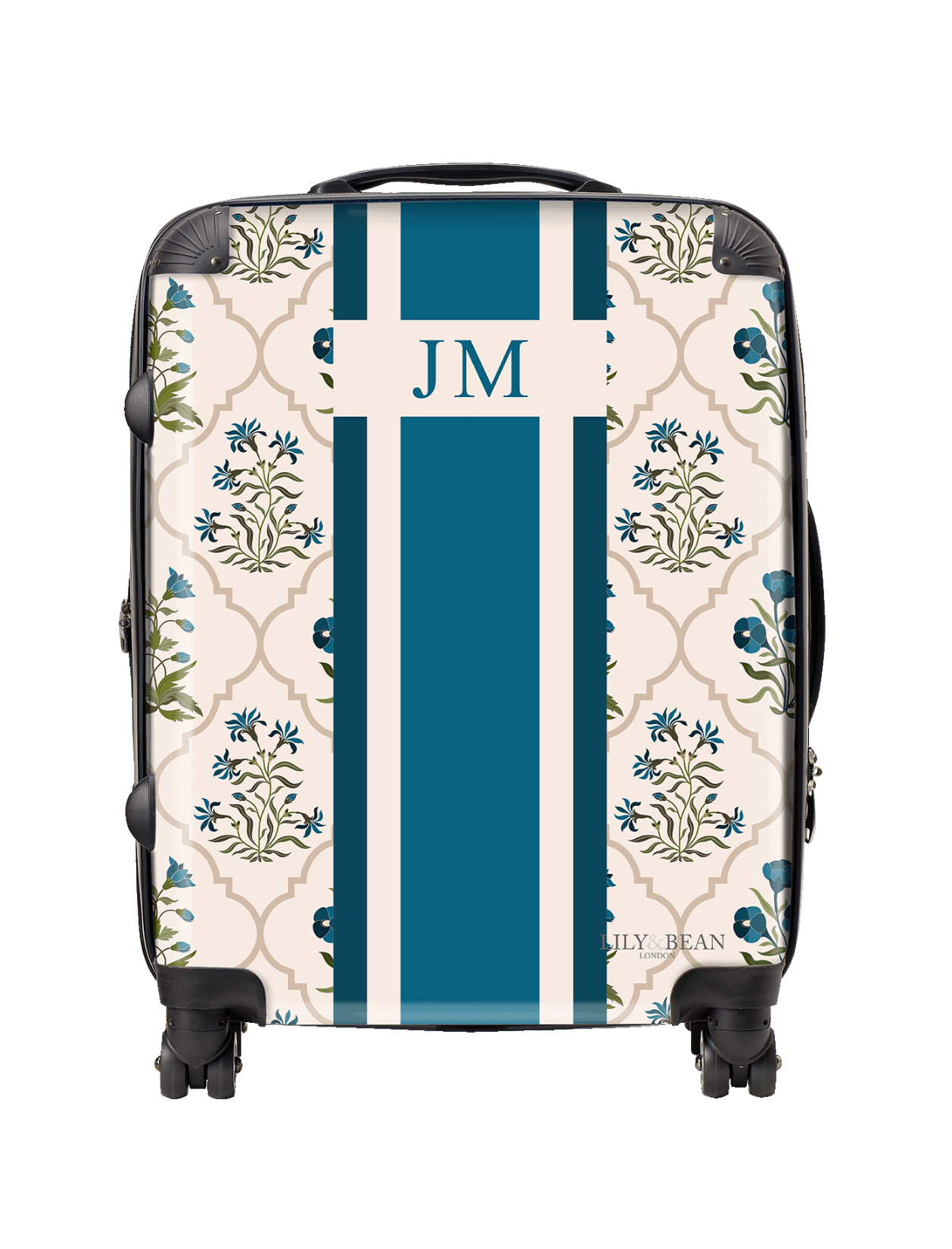 Hardshell Luggage - Blue Floral