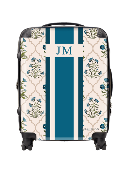 Hardshell Luggage - Blue Floral