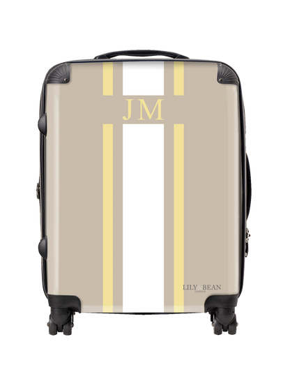 Hardshell Luggage - Yellow & White