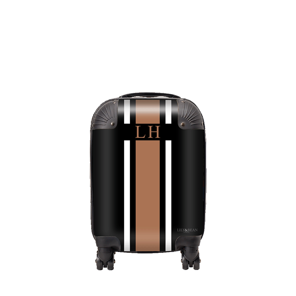 Hardshell Luggage - Black & Tan
