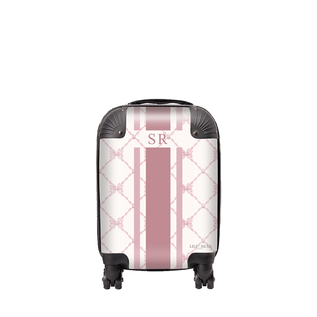 Bow Hardshell Luggage - Pink