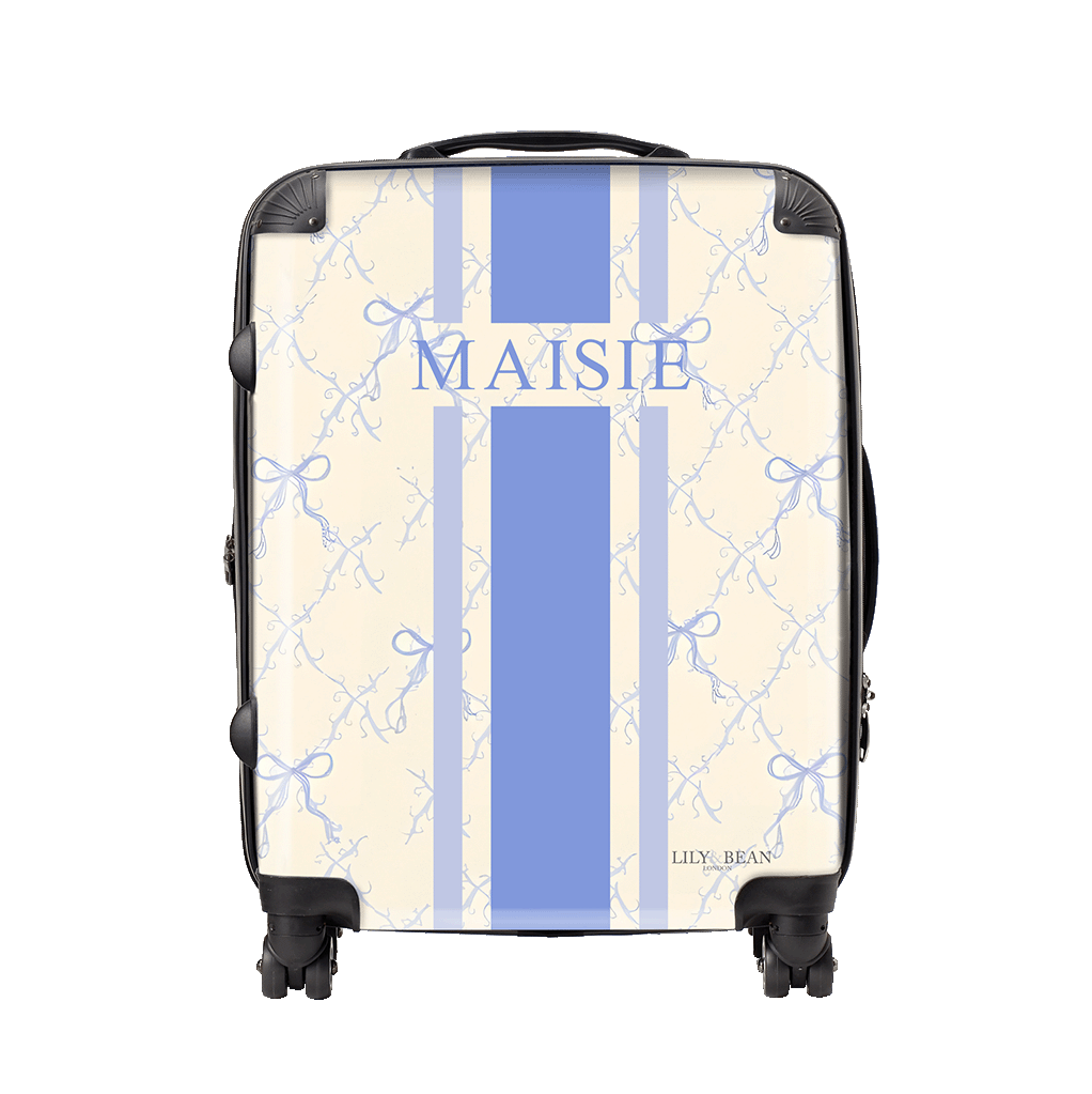 Bow Hardshell Luggage - Blue