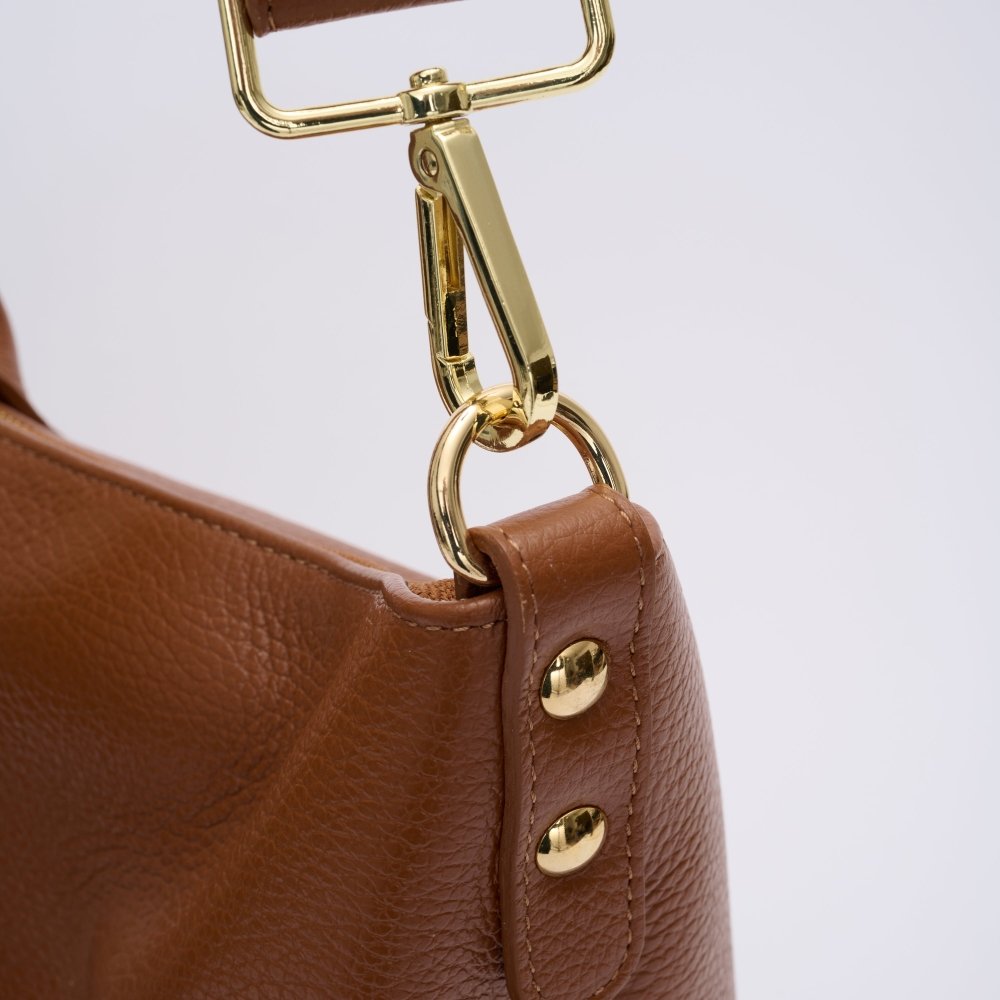 Egerton Italian Leather Bag - Tan