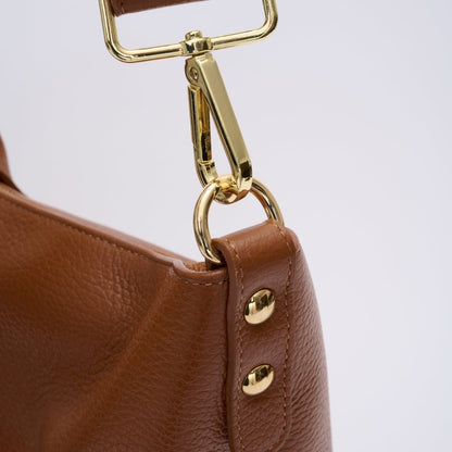 Egerton Italian Leather Bag - Tan