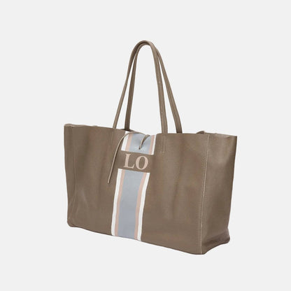 Egerton Italian Leather Shopper - Mocha